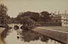 Photograph of the river Cam by Clare College, Cambridge, looking north