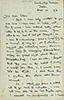 Letter from F. W. Lawrence to Ellen Lawrence