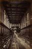 Photograph of the interior of the Chapel of Trinity College, Cambridge, looking west
