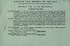 Part of a printed notice (an order paper for the House of Lords?), containing an announcement of ‘Notices and Orders of the Day’