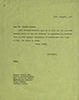 Carbon copy of a letter from — (secretary to Lord Pethick-Lawrence) to Sunder Kabadi