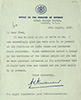 Letter from A. V. Alexander to Lord Pethick-Lawrence