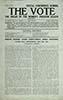 Leaf from The Vote, containing the text of Emmeline Pethick-Lawrence’s presidential address to the twenty-fourth annual conference of the Women’s Freedom League on 18 Apr. 1931