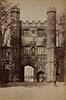 Photograph of the Great Gate of Trinity College, Cambridge, looking east