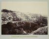 Photograph captioned 'View of the Urwai Valley or Western Approach to Gwalior Fortress'