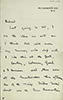 Letter from F. W. Pethick-Lawrence to Emmeline Pethick-Lawrence